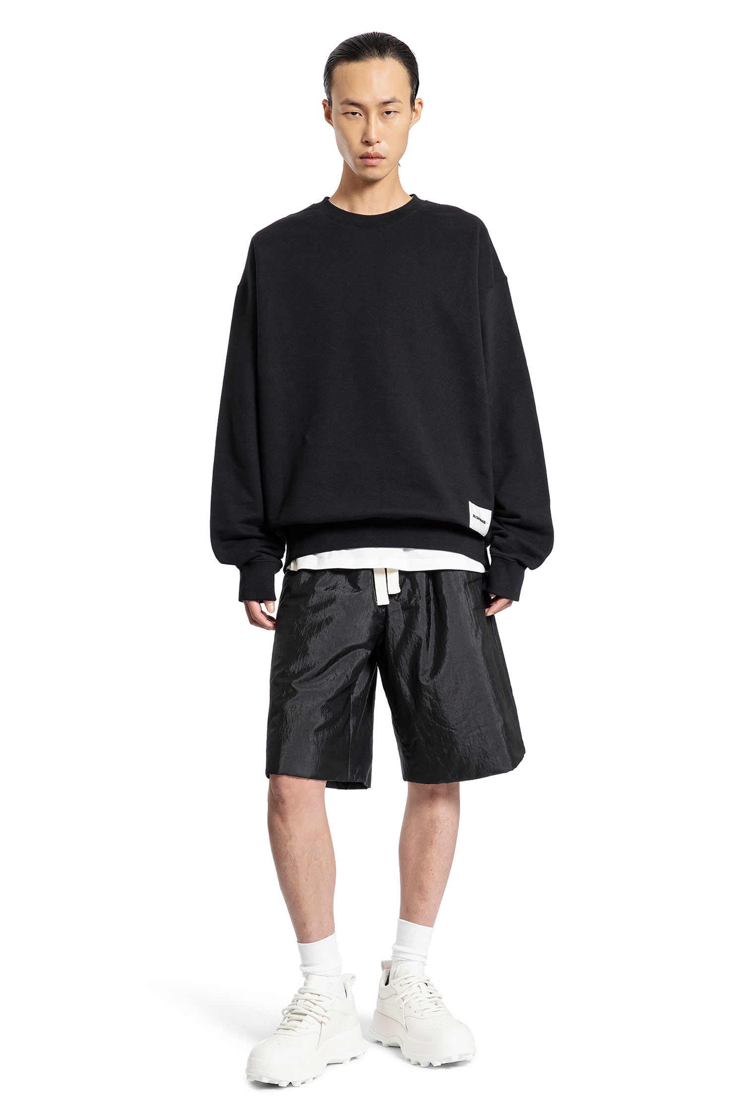 JIL SANDER MAN BLACK SWEATSHIRTS