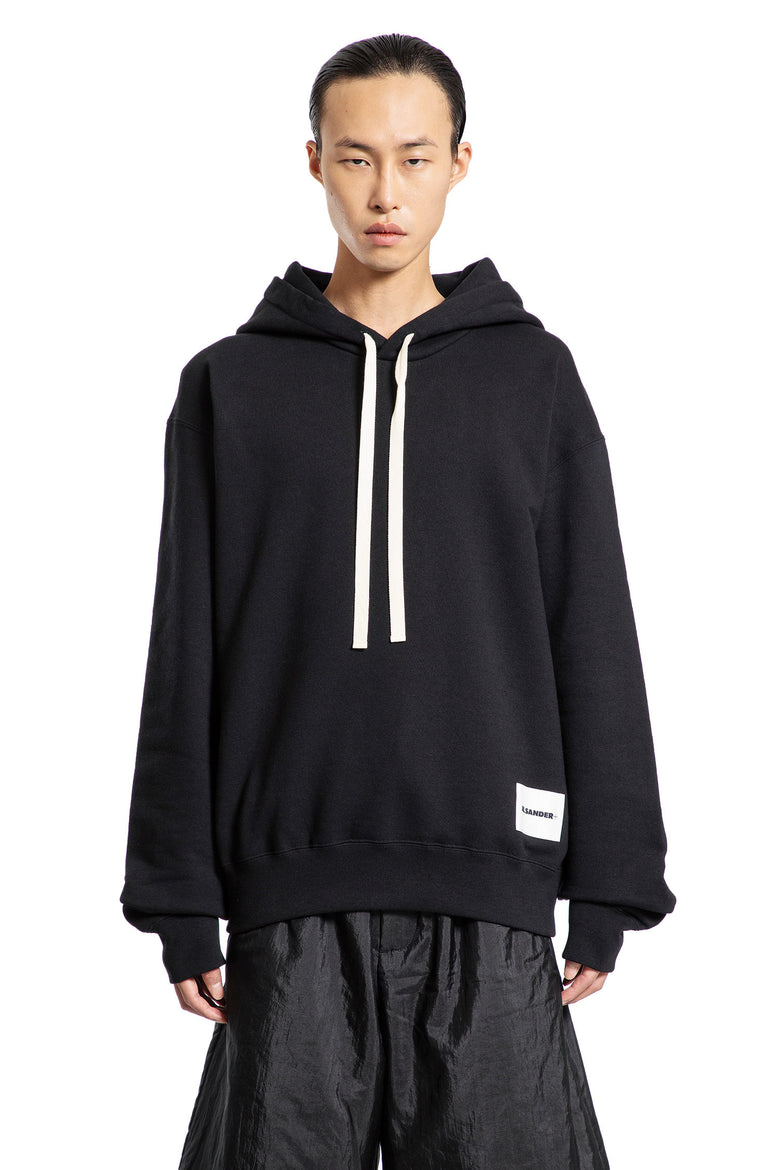 JIL SANDER MAN BLACK SWEATSHIRTS