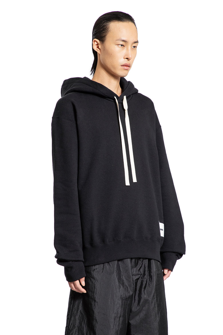 JIL SANDER MAN BLACK SWEATSHIRTS