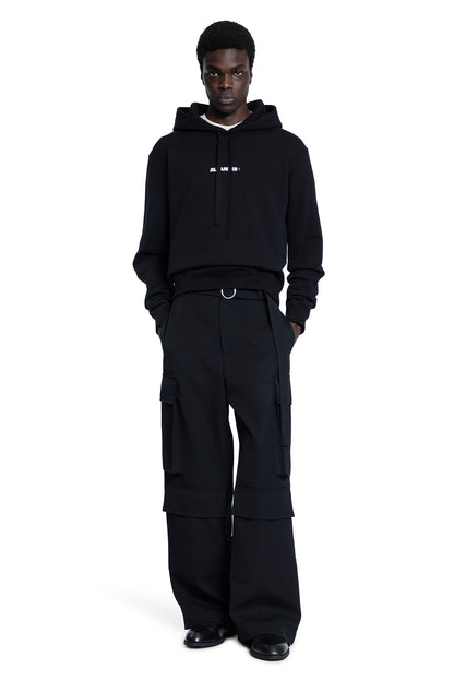 JIL SANDER MAN BLACK SWEATSHIRTS