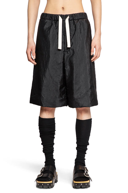 JIL SANDER MAN BLACK SHORTS & SKIRTS