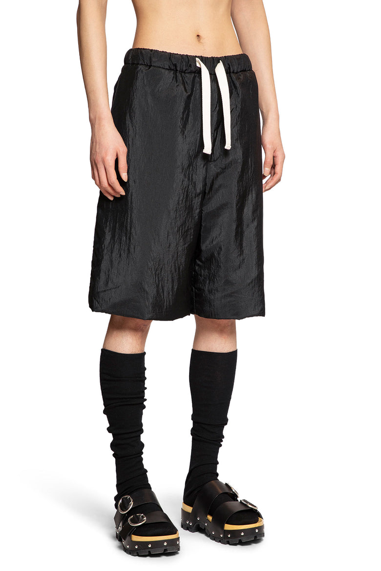 JIL SANDER MAN BLACK SHORTS & SKIRTS