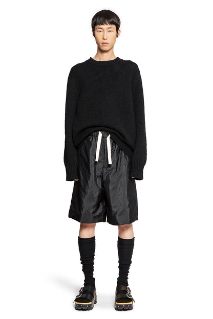 JIL SANDER MAN BLACK SHORTS & SKIRTS