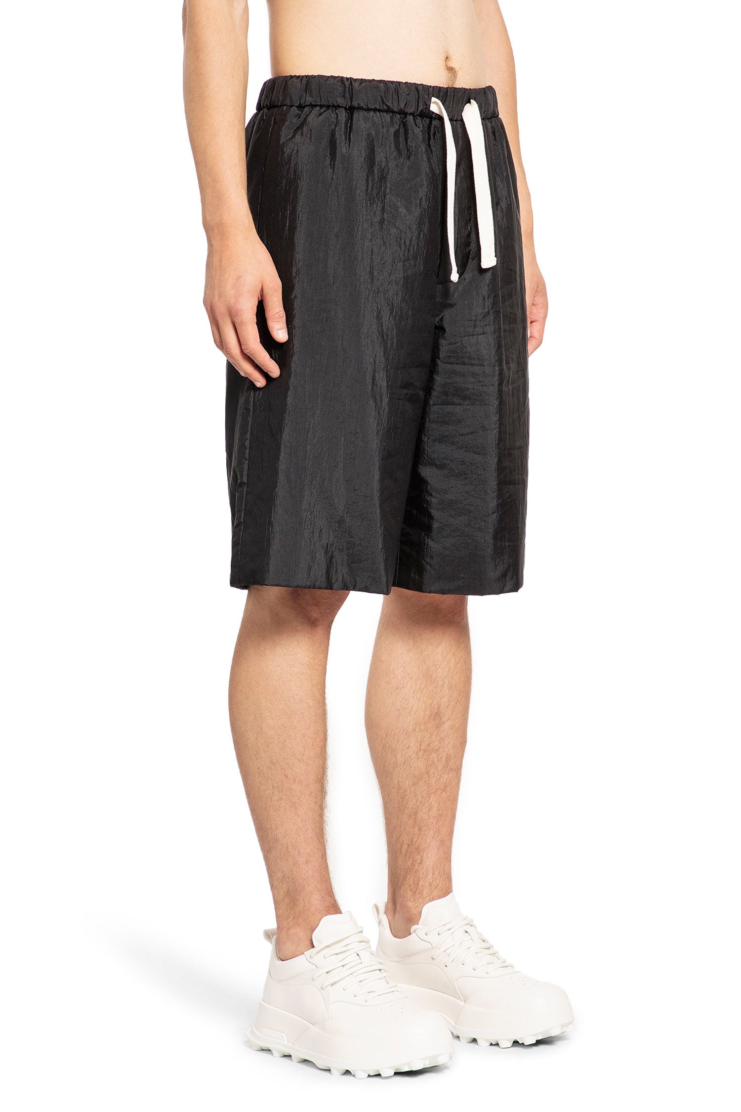 JIL SANDER MAN BLACK SHORTS & SKIRTS