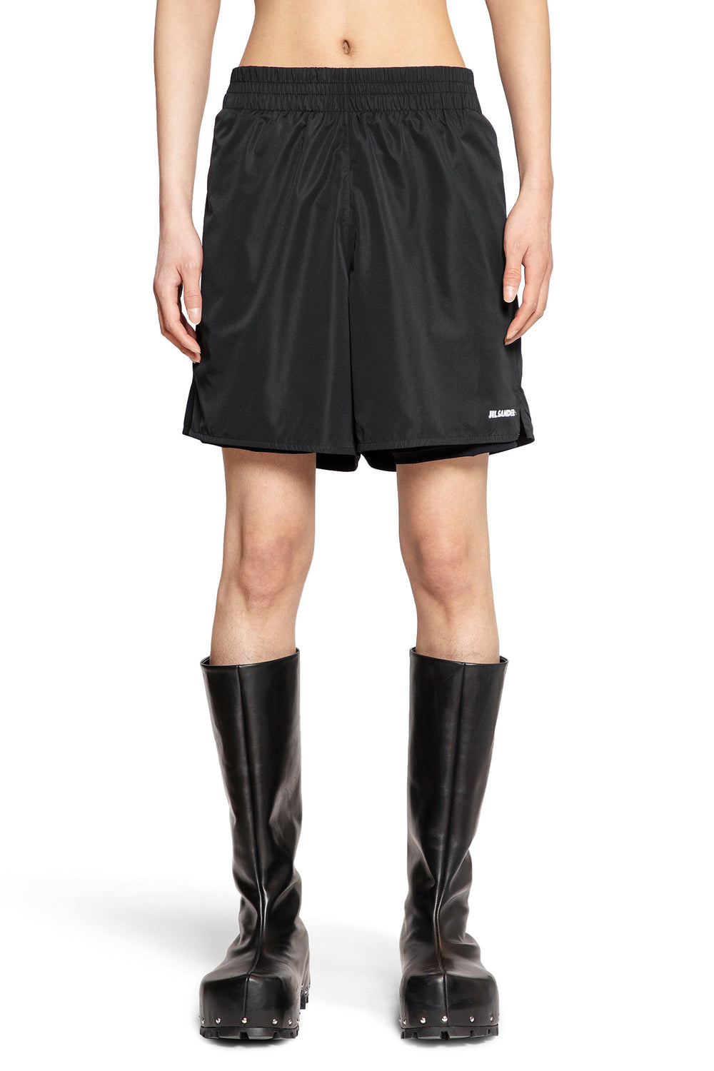 JIL SANDER MAN BLACK SHORTS & SKIRTS