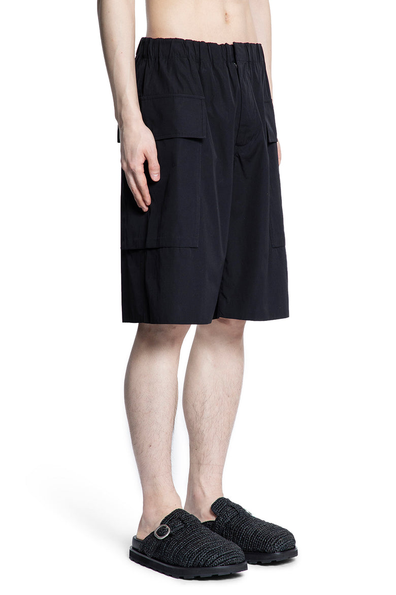 JIL SANDER MAN BLACK SHORTS & SKIRTS