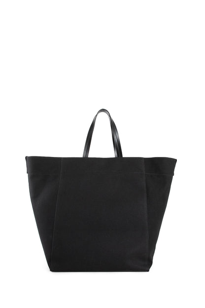 JIL SANDER MAN BLACK TOTE BAGS