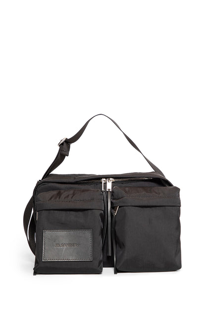 JIL SANDER MAN BLACK CROSSBODY BAGS