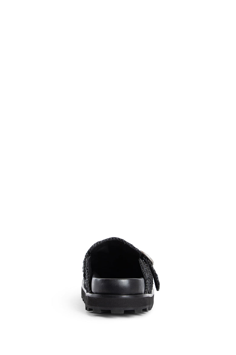 JIL SANDER MAN BLACK SANDALS & SLIDES