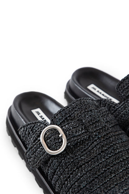 JIL SANDER MAN BLACK SANDALS & SLIDES