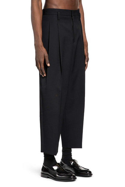 Wool Gabardine Tapered Trousers