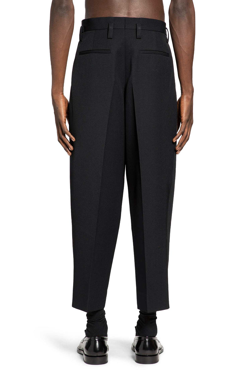 Wool Gabardine Tapered Trousers
