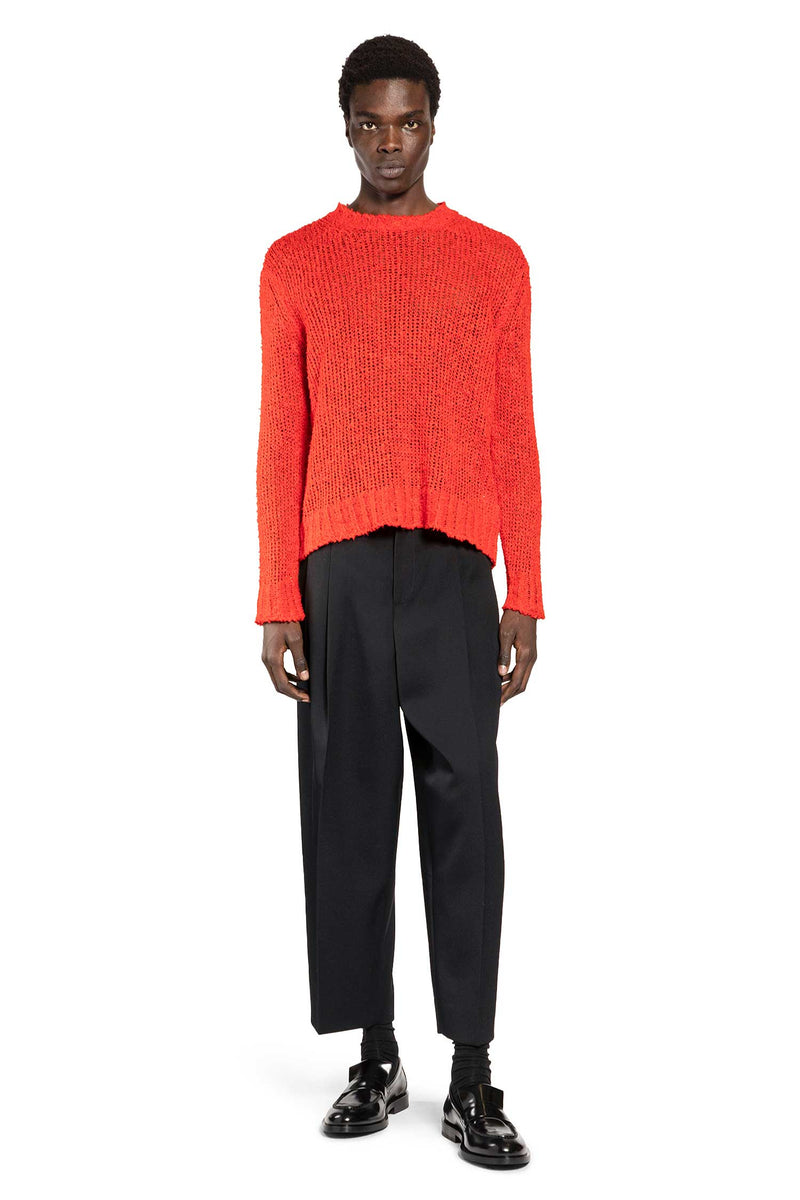 Wool Gabardine Tapered Trousers