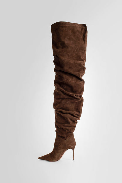 AMINA MUADDI WOMAN BROWN BOOTS