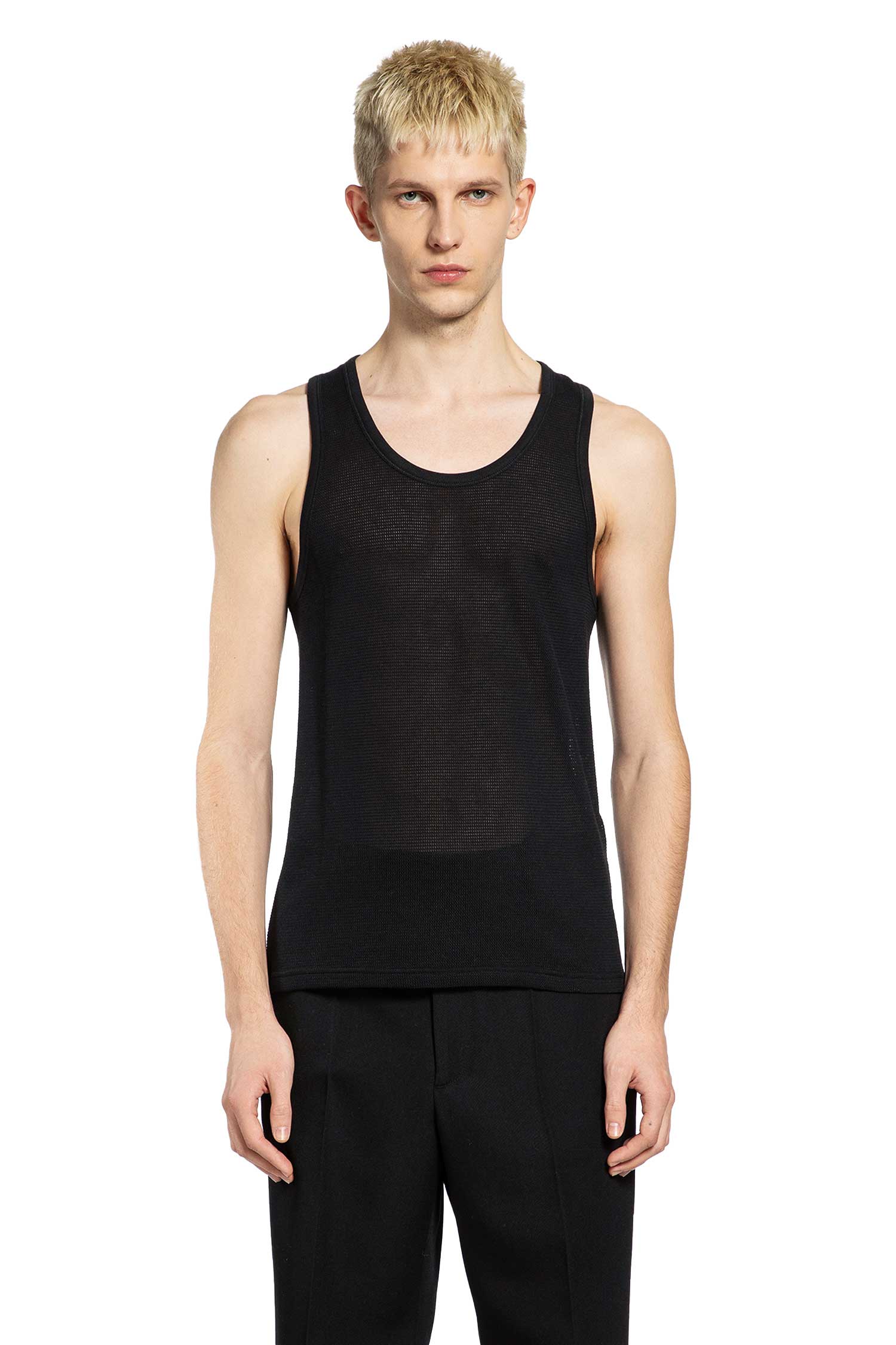 Semi-sheer Cotton Tank Top