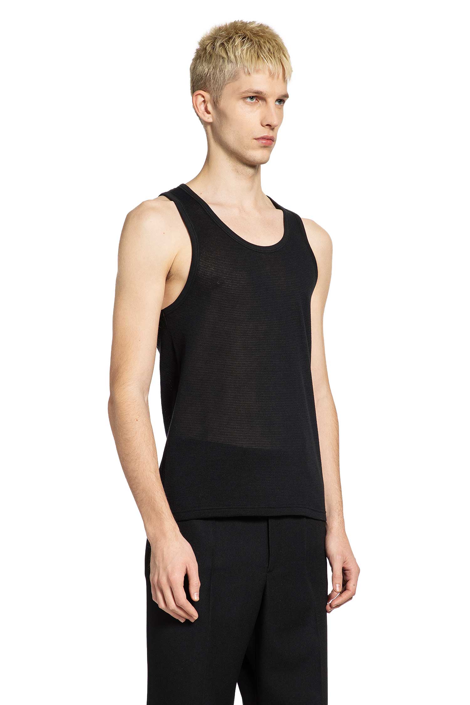 Semi-sheer Cotton Tank Top