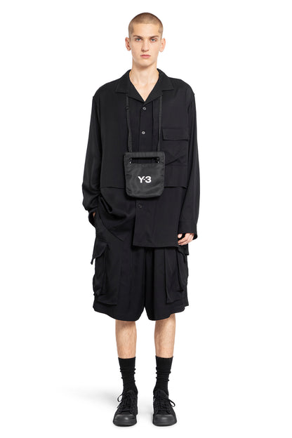 Y-3 MAN BLACK SHORTS & SKIRTS