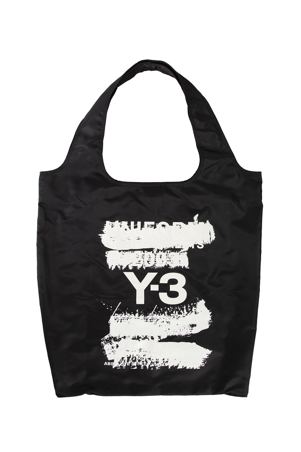 Y-3 UNISEX BLACK TOTE BAGS