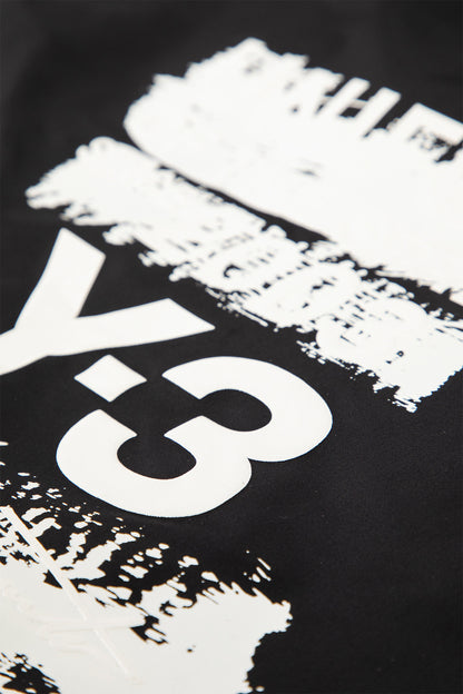 Y-3 UNISEX BLACK TOTE BAGS