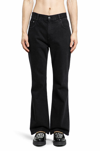Leather Flare Jeans