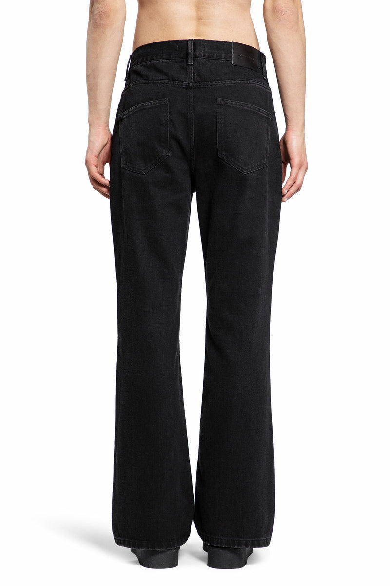 ERNEST W. BAKER Leather Flare Jeans man