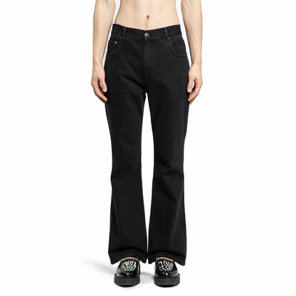 Leather Flare Jeans