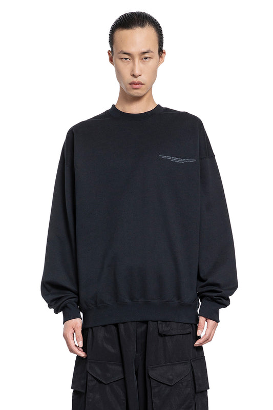 Y-3 MAN BLACK SWEATSHIRTS