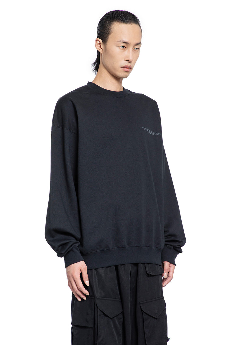 Y-3 MAN BLACK SWEATSHIRTS