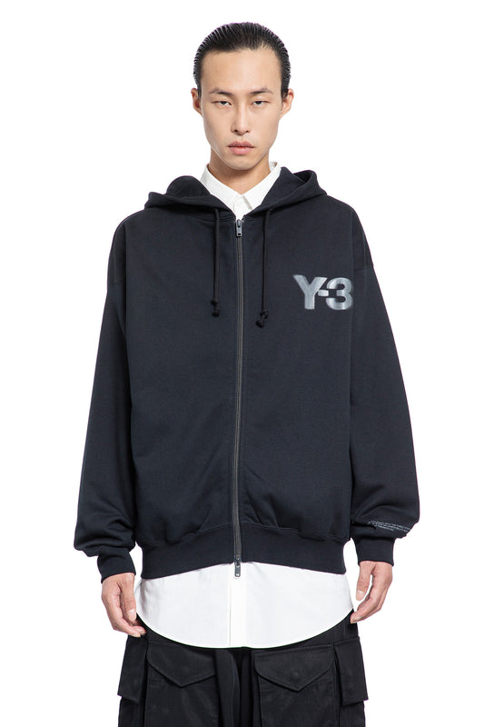 Y-3 MAN BLACK SWEATSHIRTS