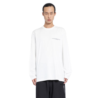 Y-3 MAN WHITE T-SHIRTS & TANK TOPS