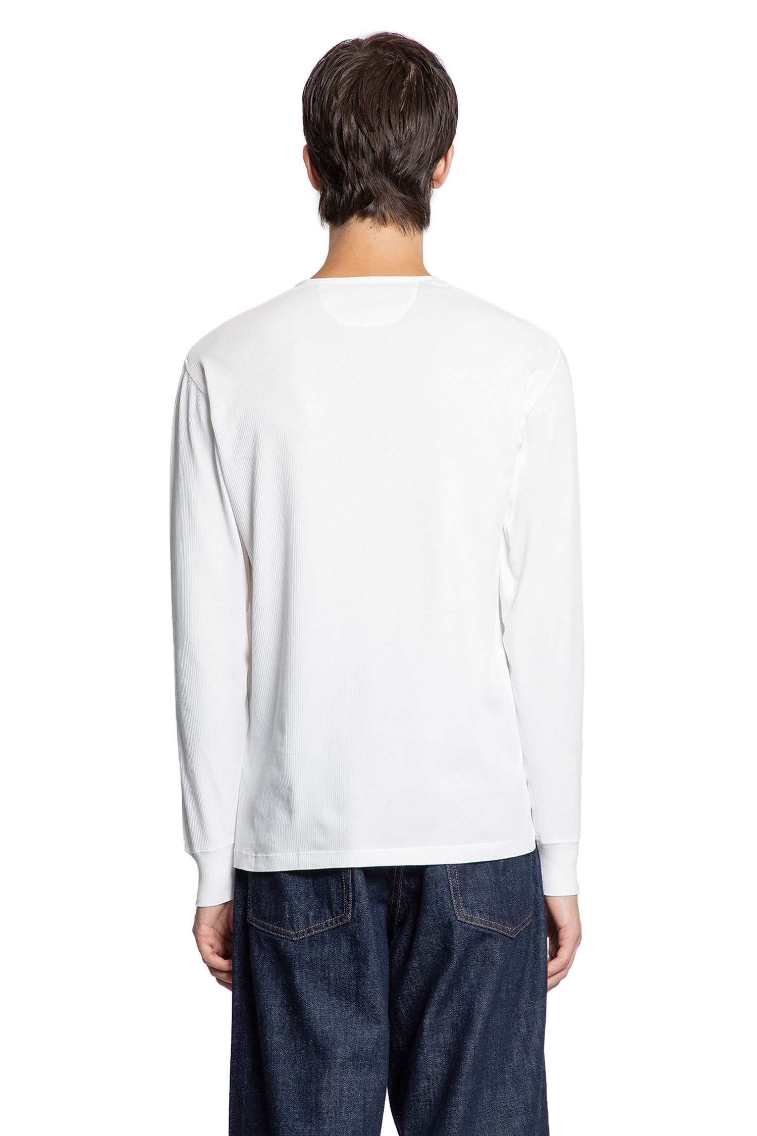 Cotton Stretch Rib Henley T-Shirt