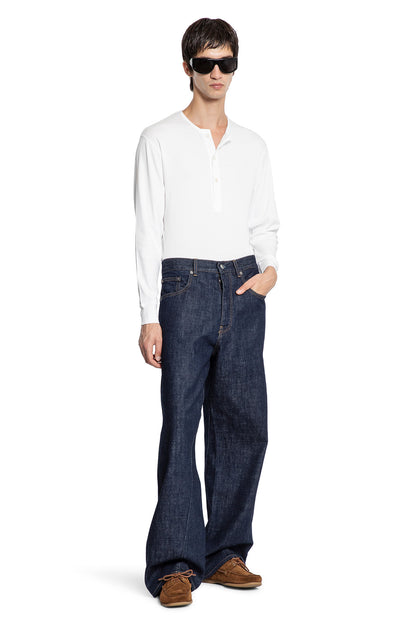 Cotton Stretch Rib Henley T-Shirt
