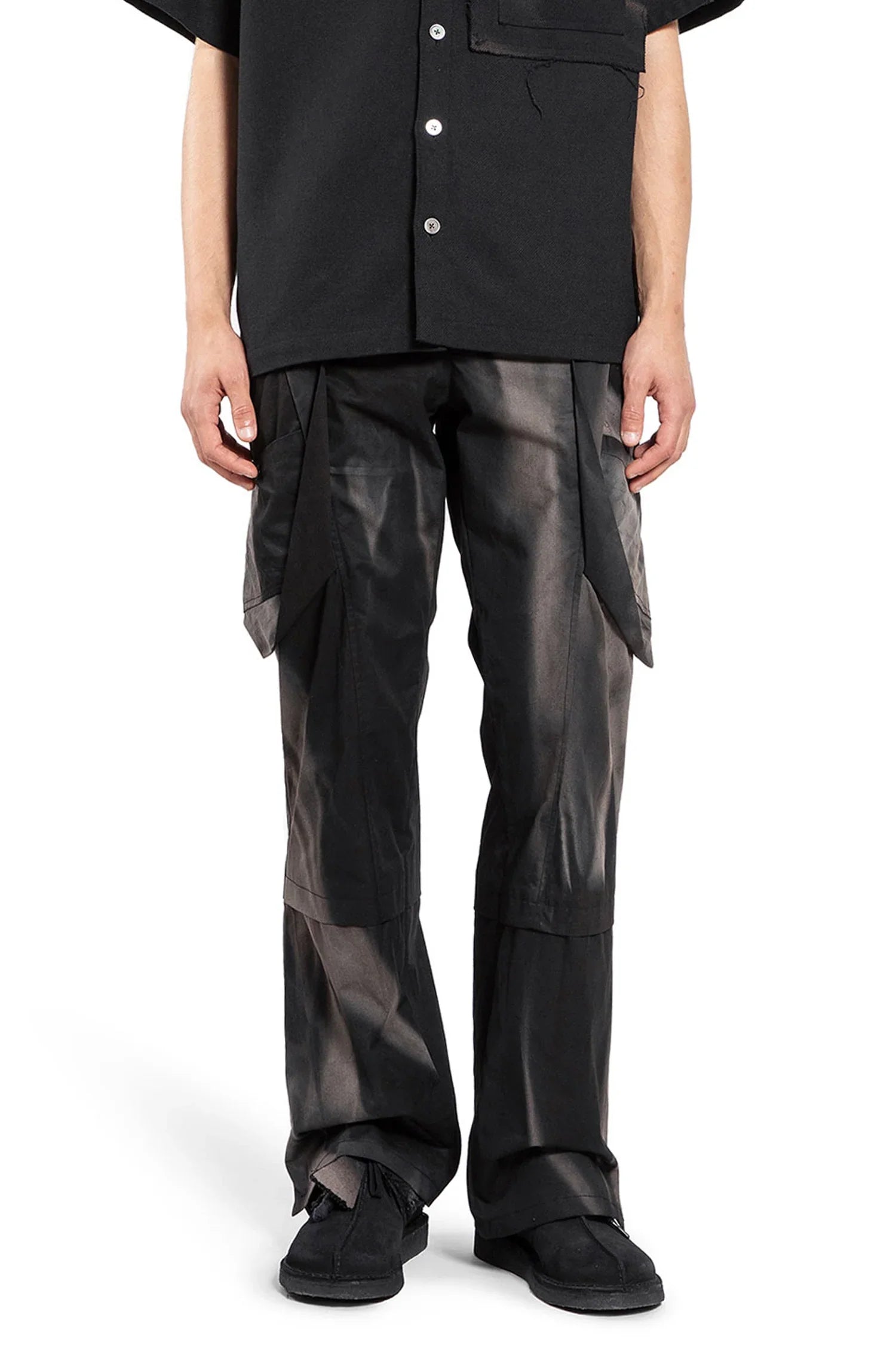 Sunbleached Draped Pocket Trousers - Antonioli.eu