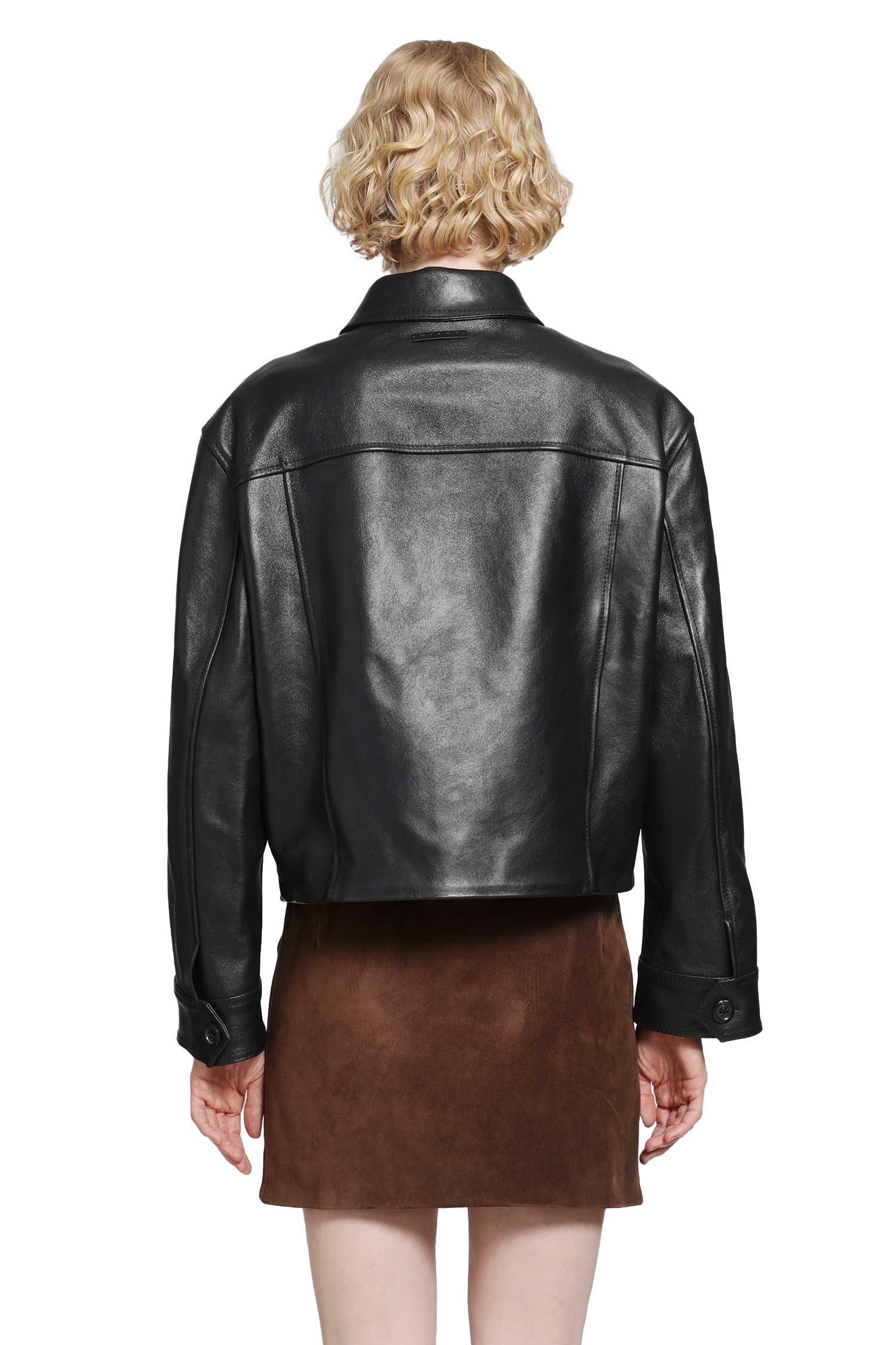 MARNI Suede and Leather Jacket woman