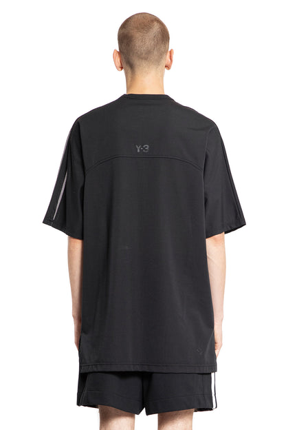 Y-3 MAN BLACK T-SHIRTS & TANK TOPS