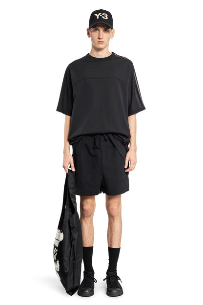 Y-3 MAN BLACK T-SHIRTS & TANK TOPS