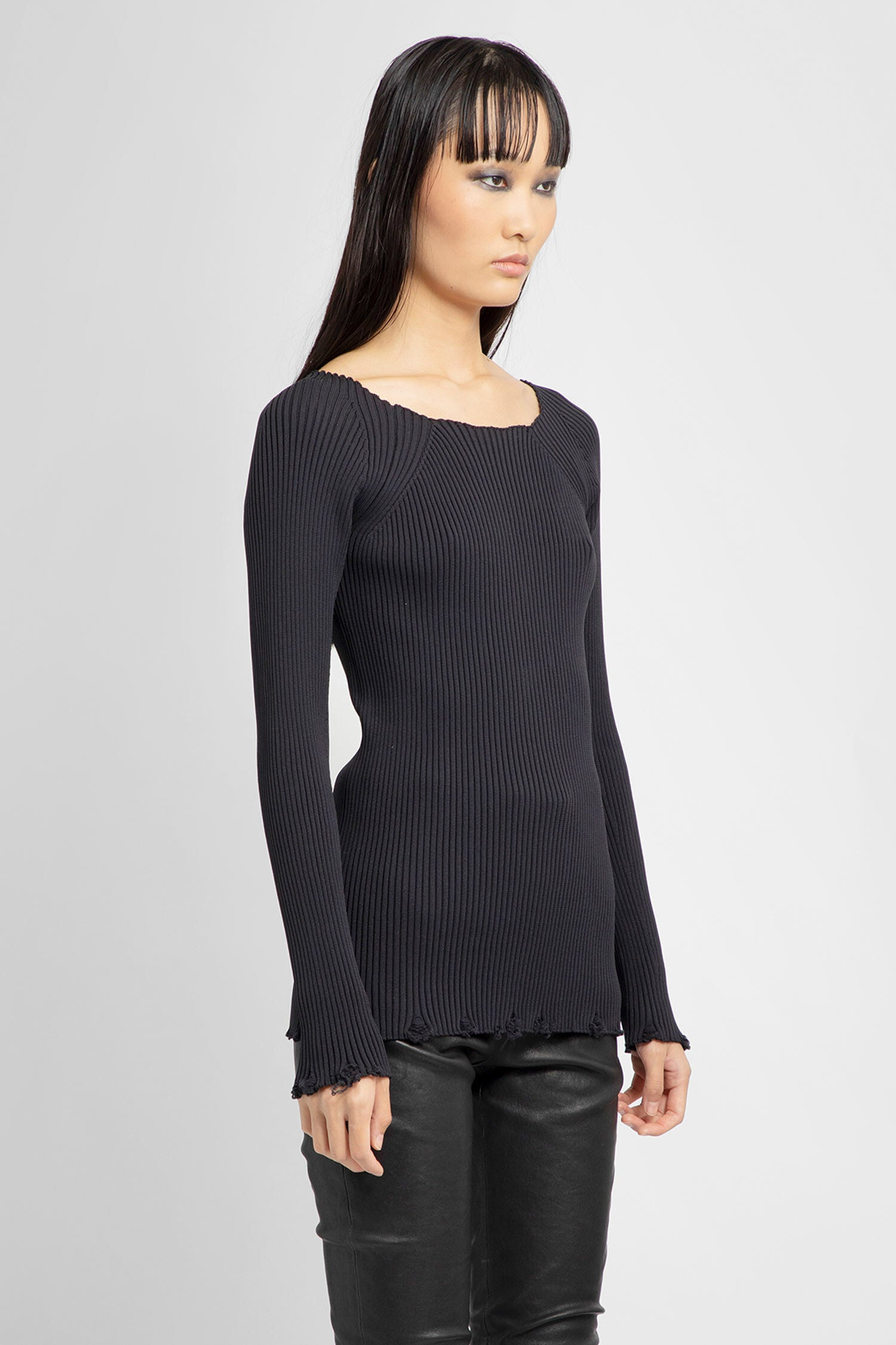 JUNYA WATANABE WOMAN BLACK KNITWEAR