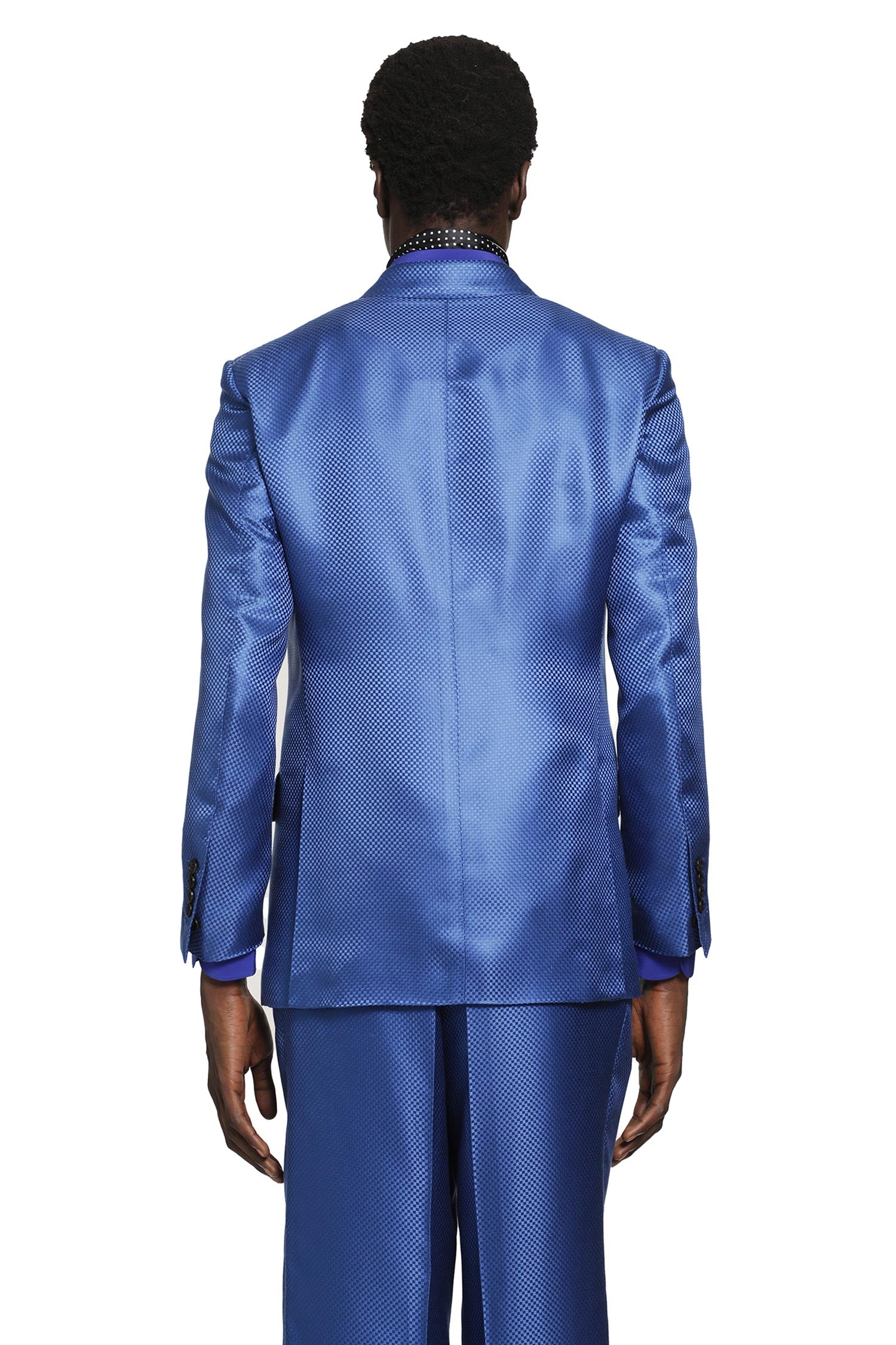 TOM FORD Silk Hopsack Double-Breasted Blazer man