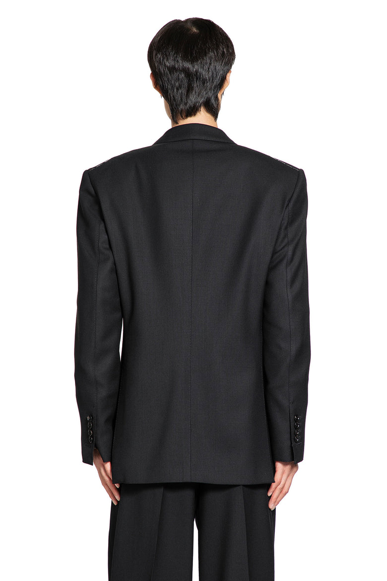 Double-Breasted Blazer in Broken Twill