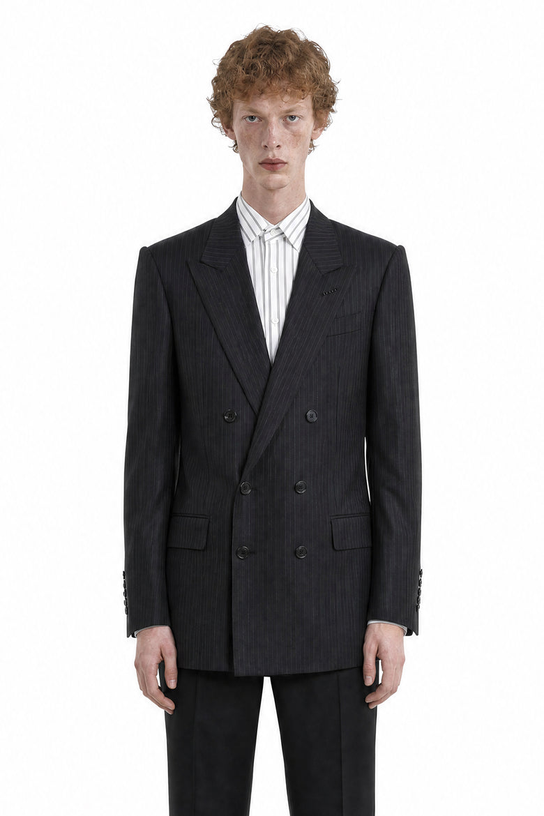 TOM FORD Saxony Herringbone Stripe Jacket man