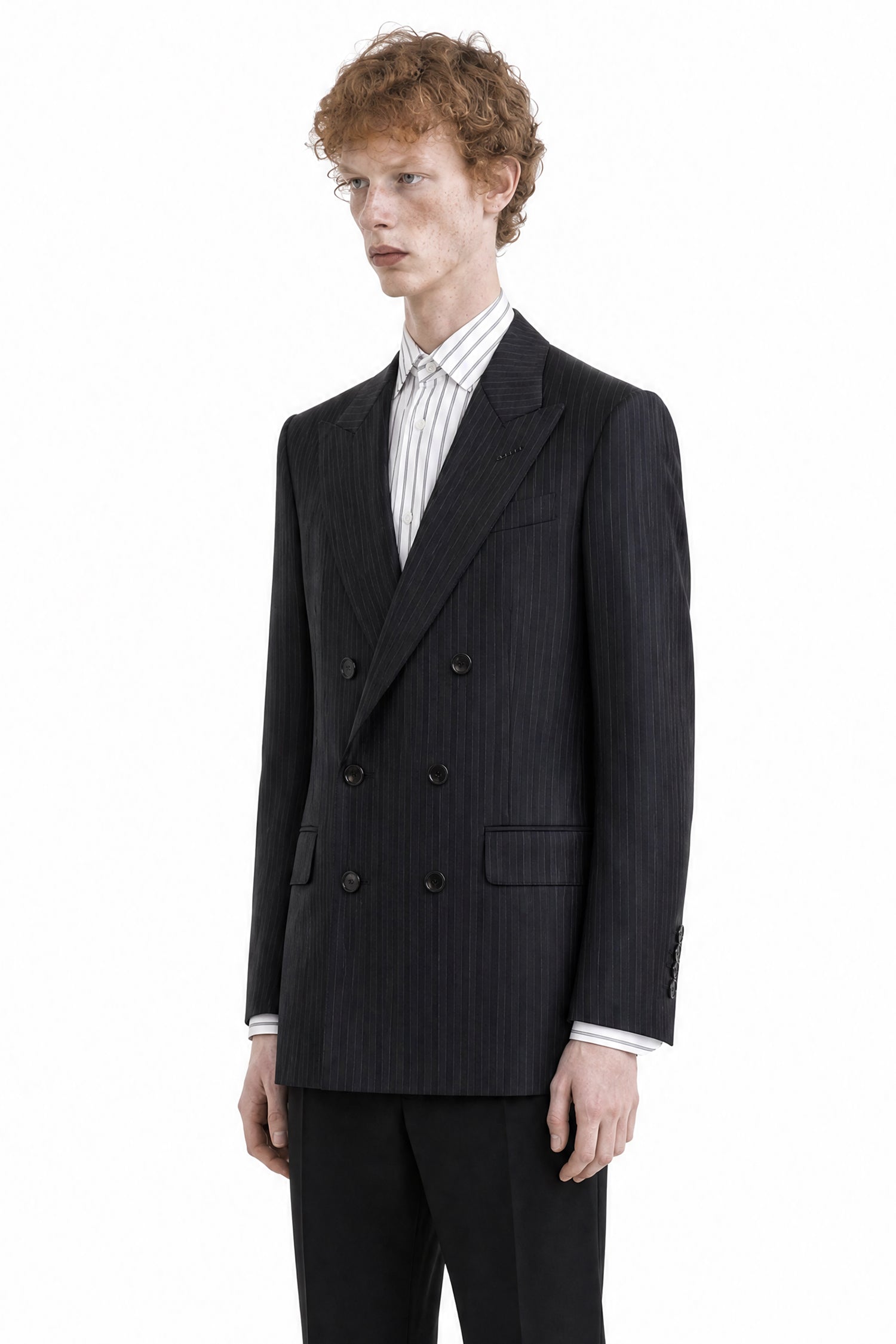 TOM FORD Saxony Herringbone Stripe Jacket man