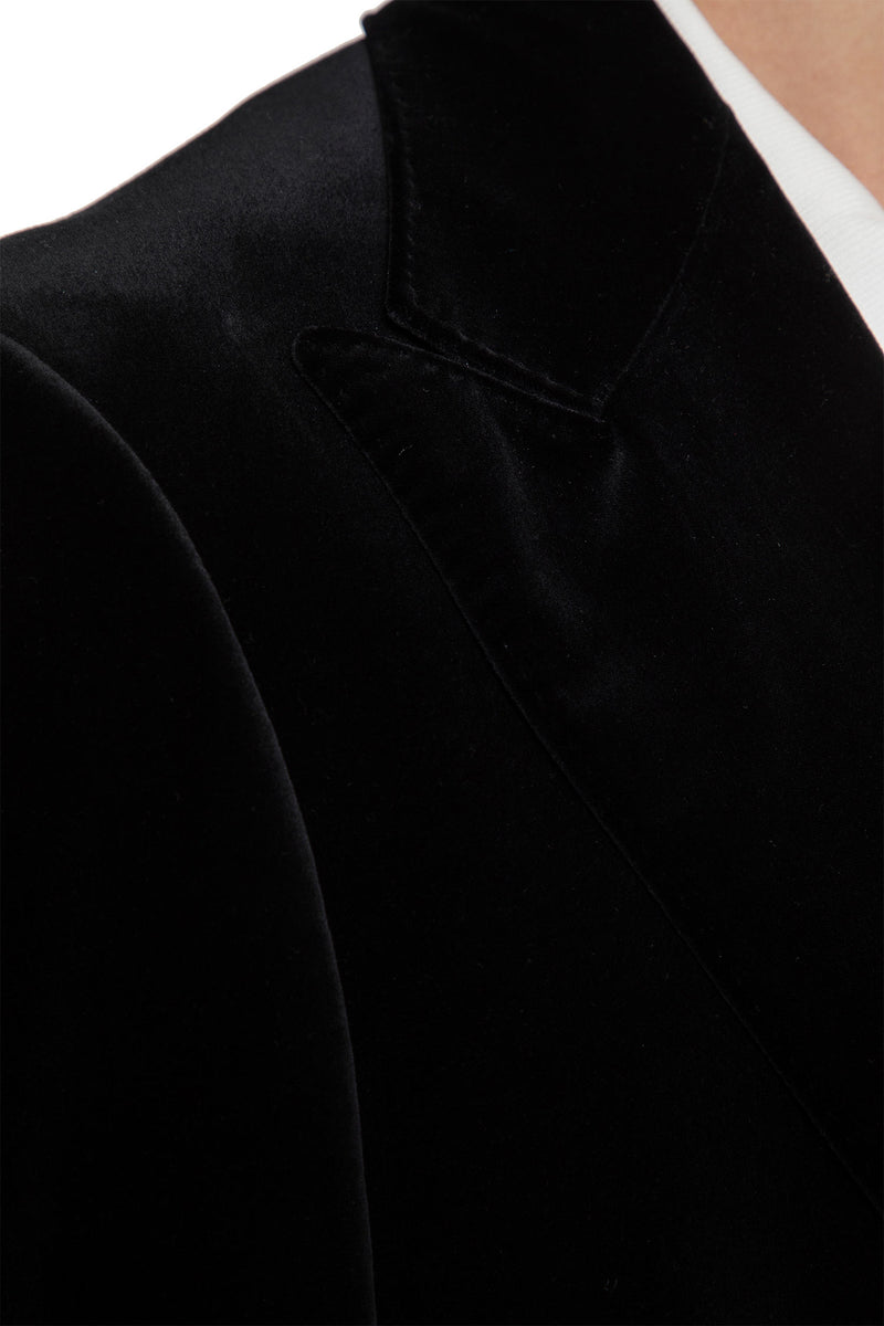 Compact Light Velvet Blazer - Antonioli.eu