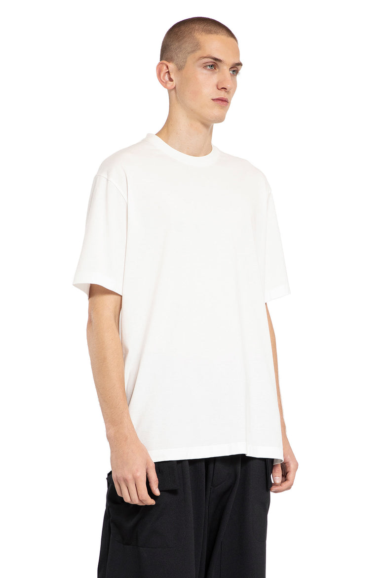 Y-3 MAN WHITE T-SHIRTS & TANK TOPS