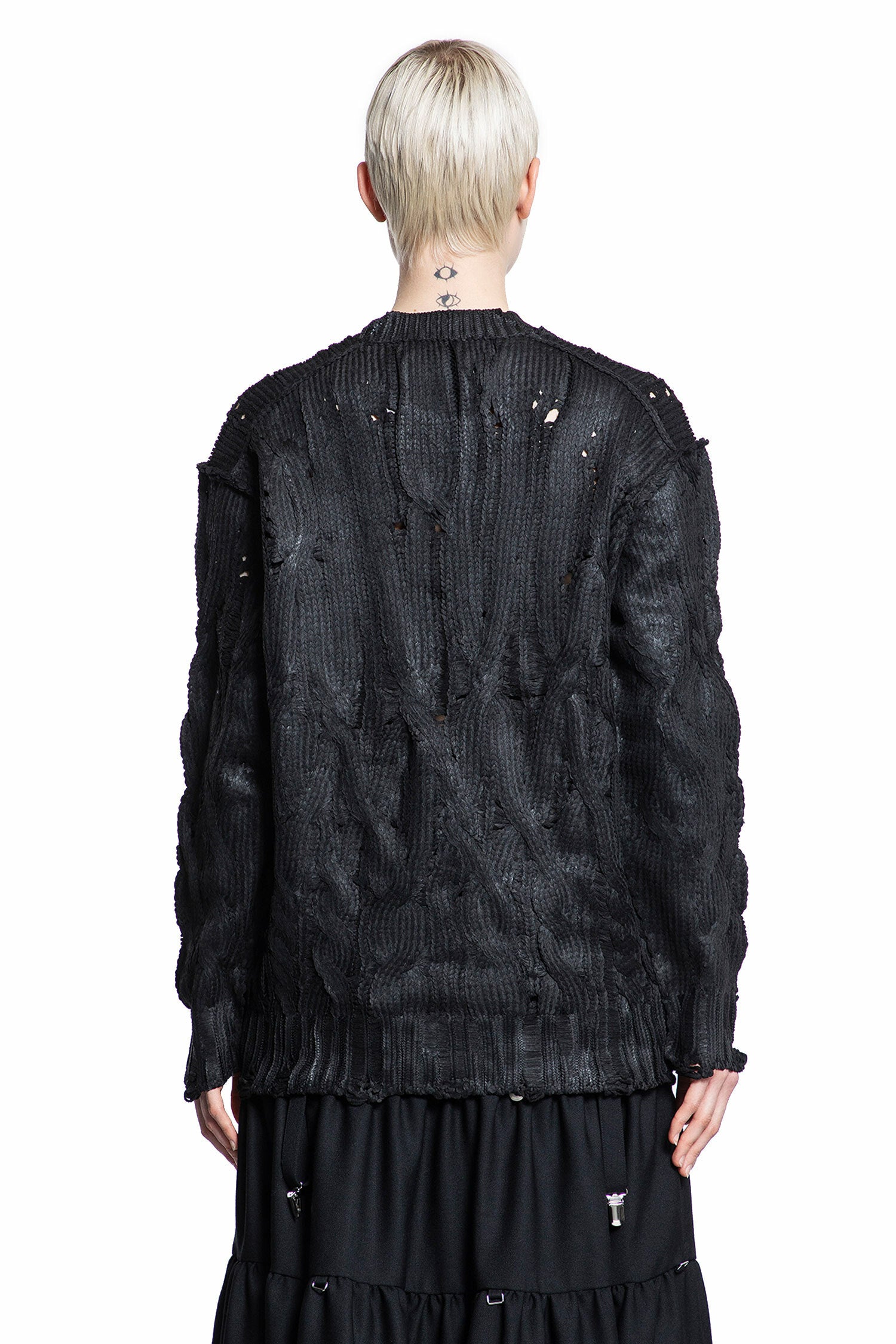 JUNYA WATANABE WOMAN BLACK KNITWEAR