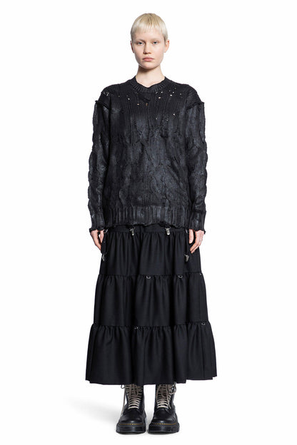 JUNYA WATANABE WOMAN BLACK KNITWEAR