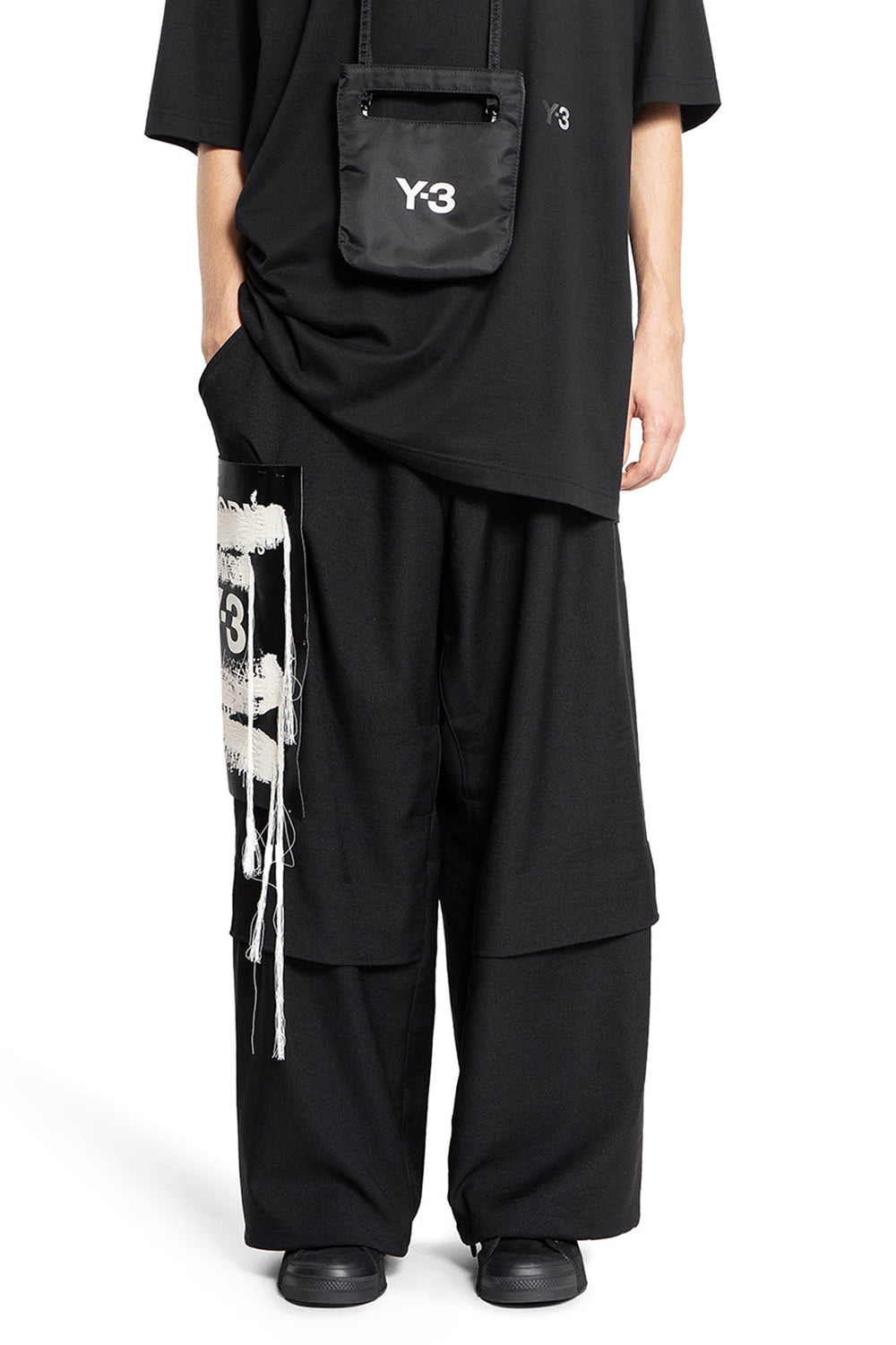 Y-3 MAN BLACK TROUSERS