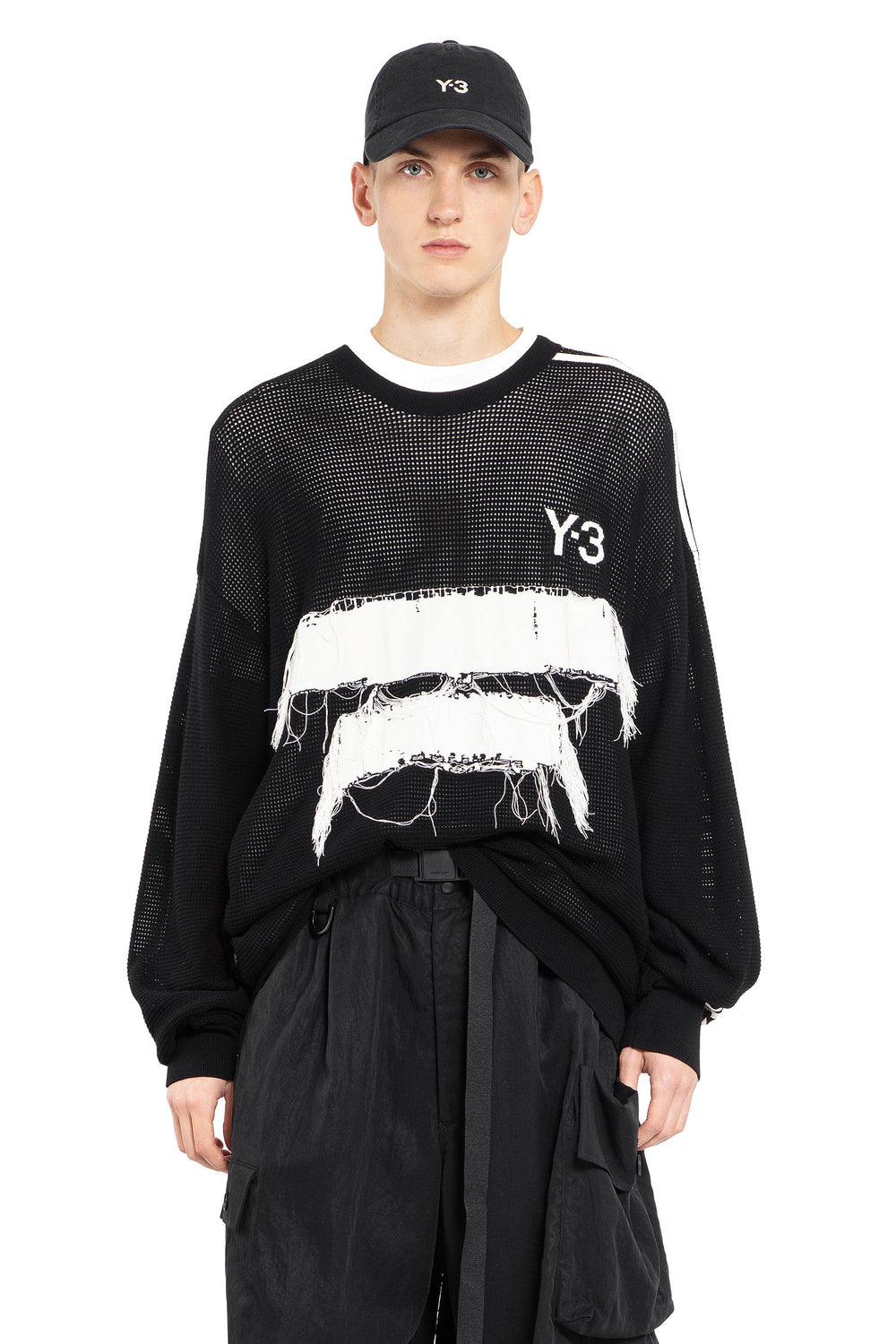 Y-3 MAN BLACK KNITWEAR