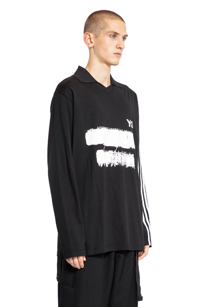 Y-3 MAN BLACK T-SHIRTS & TANK TOPS