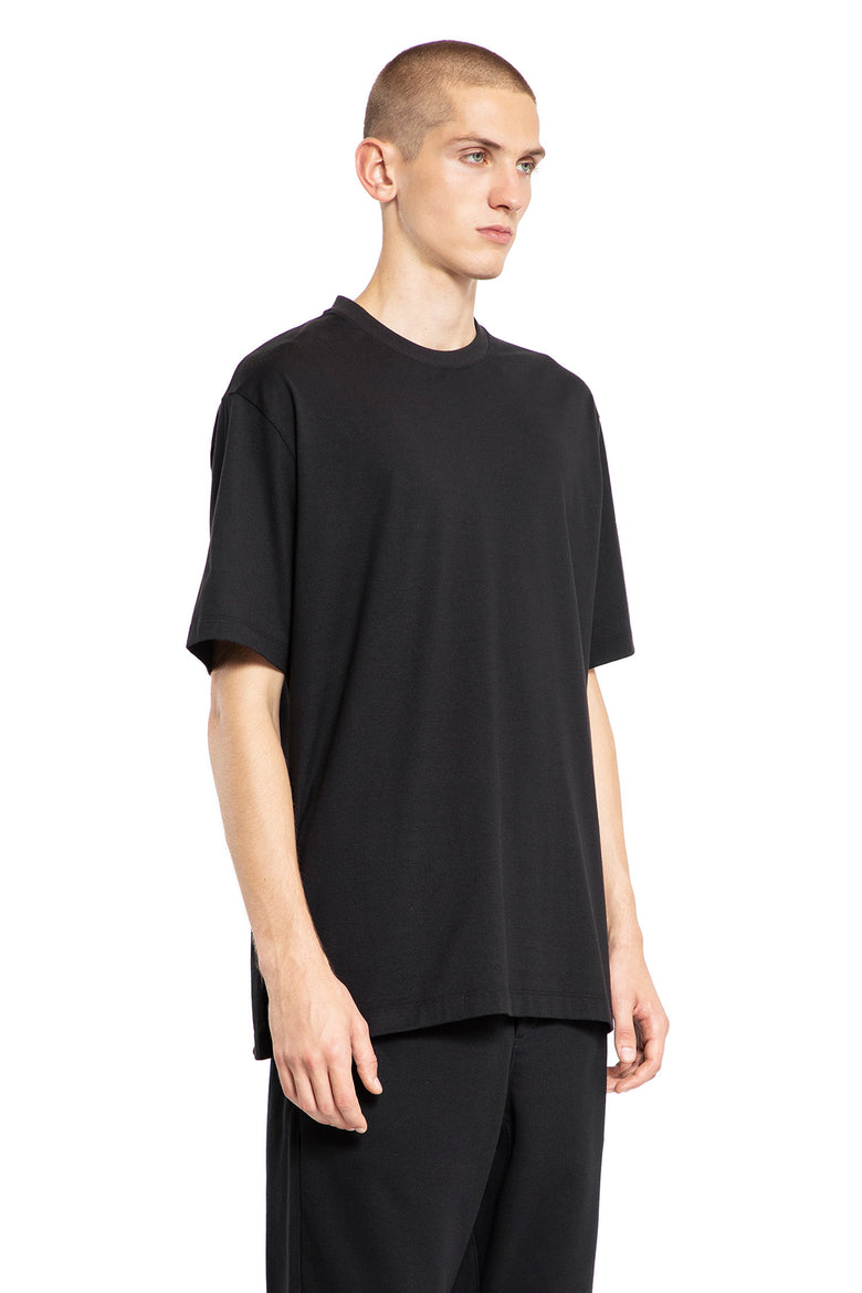 Y-3 MAN BLACK T-SHIRTS & TANK TOPS