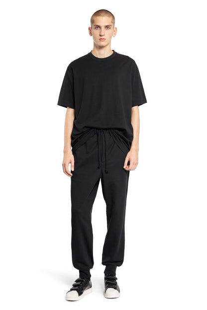 Y-3 MAN BLACK T-SHIRTS & TANK TOPS